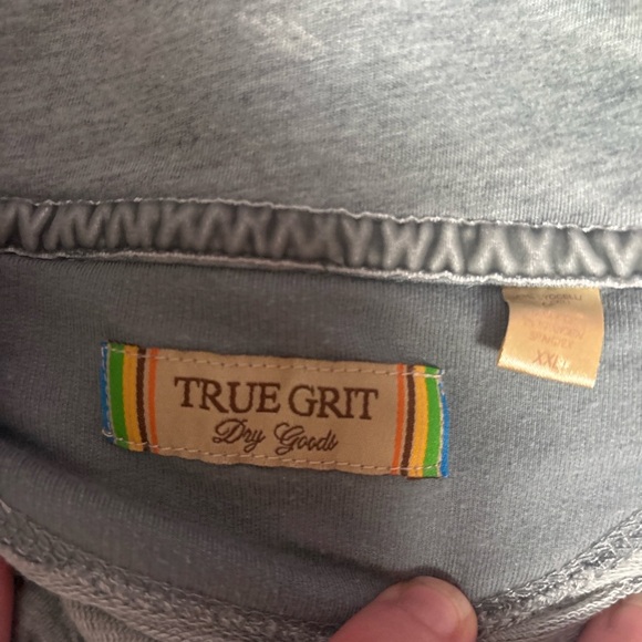 True Grit Soft Gray Pullover - Picture 3 of 4